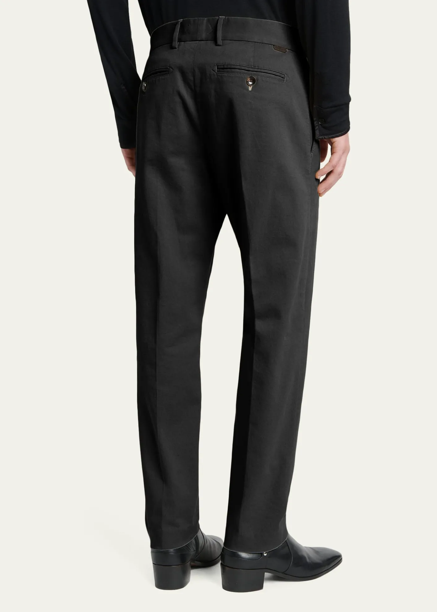 TOM FORDMen's Comfort Stretch Slim Flat-Front Trousers