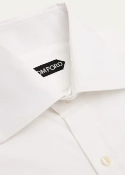 TOM FORDMen's Cotton Barrel-Cuff Dress Shirt