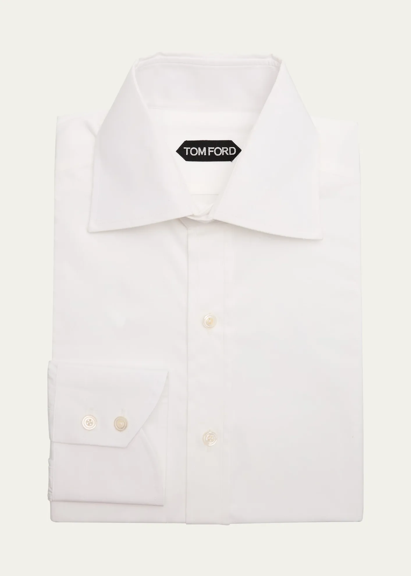 TOM FORDMen's Cotton Barrel-Cuff Dress Shirt