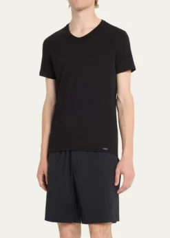 TOM FORDMen's Cotton Stretch Jersey T-shirt
