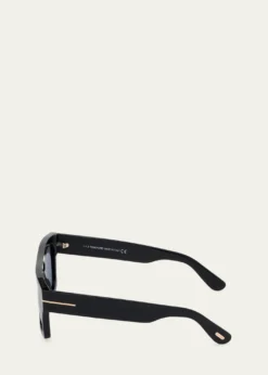 TOM FORDMen's Fausto Thick Acetate Sunglasses