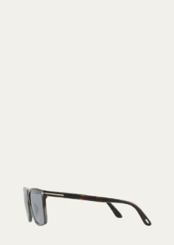 TOM FORDMen's Fletcher Square Plastic Sunglasses