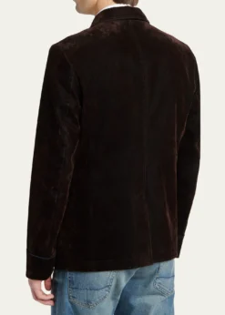 TOM FORDMen's Flocked Cotton Blend Patch Pocket Blazer