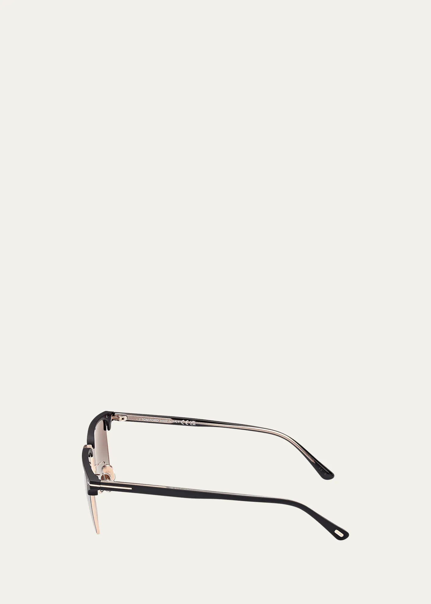 TOM FORDMen's FT0997-Hudson Half-Rim Square Sunglasses