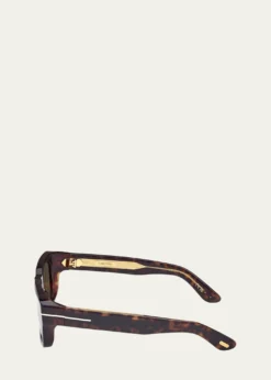 TOM FORDMen's FT1203M Acetate Rectangle Sunglasses