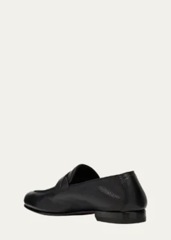 TOM FORDMen's Gigi Leather Twisted-Band Penny Loafers