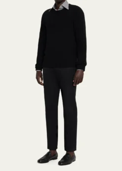 TOM FORDMen's Gigi Leather Twisted-Band Penny Loafers