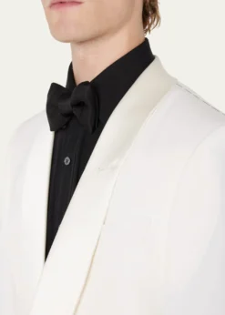 TOM FORDMen's Grain de Poudre Shawl Dinner Jacket