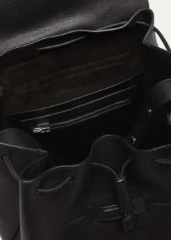 TOM FORDMen's Grained Leather T-Line Flap Backpack