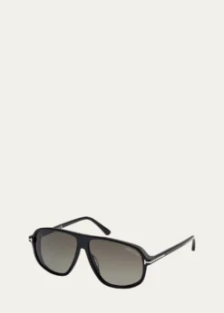 TOM FORDMen's Guillaume Acetate Aviator Sunglasses
