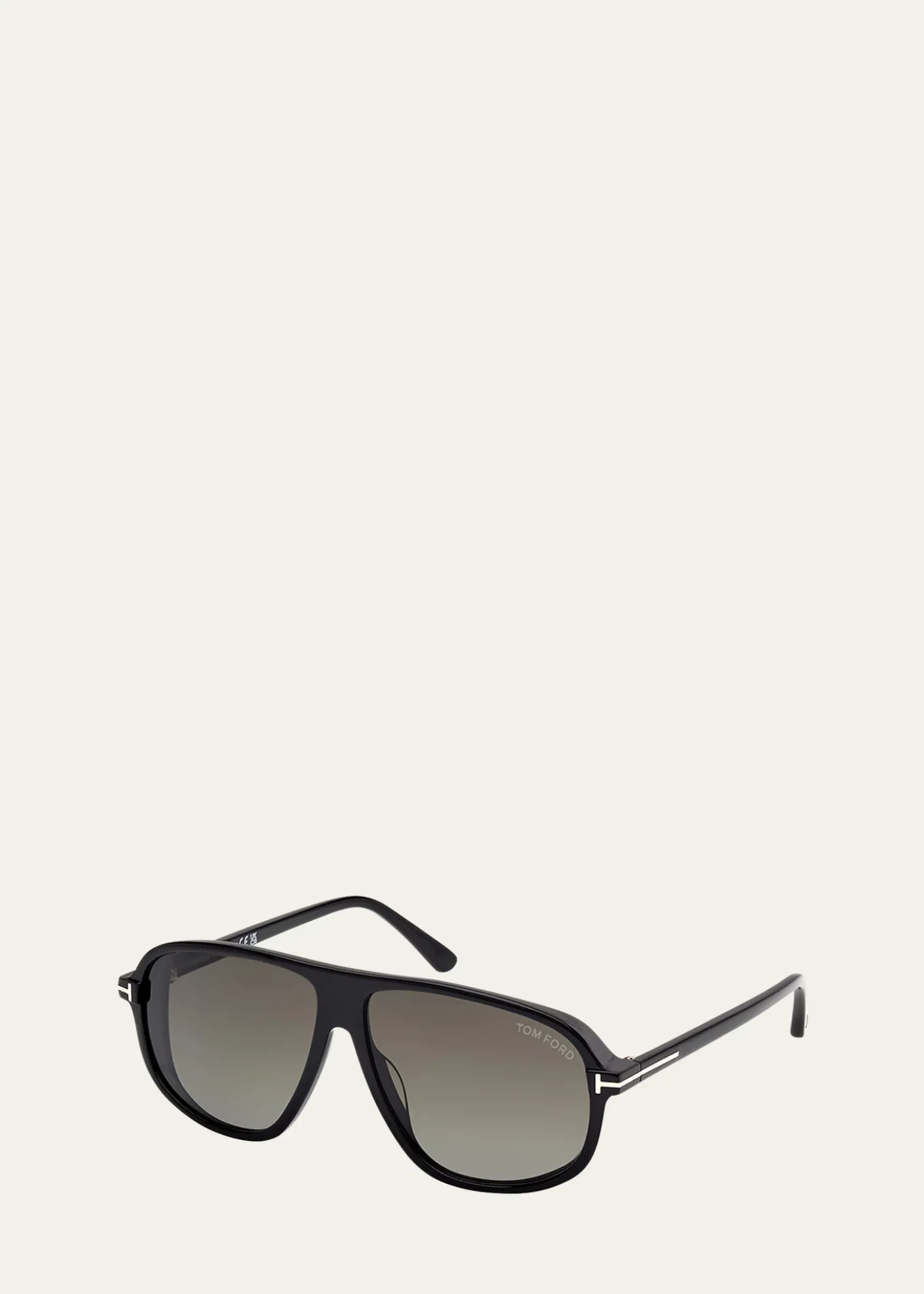 TOM FORDMen's Guillaume Acetate Aviator Sunglasses