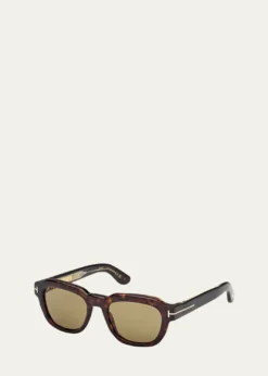 TOM FORDMen's Icon Collection Acetate Square Sunglasses