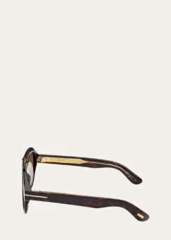 TOM FORDMen's Icon Collection Acetate Aviator Sunglasses