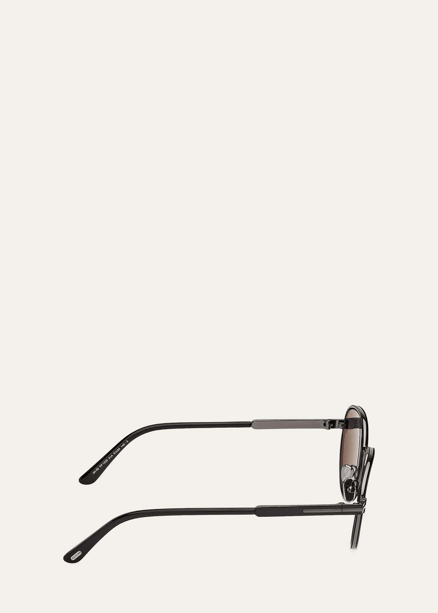 TOM FORDMen's Jet-02 Metal Round Sunglasses