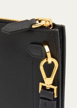 TOM FORDMen's Leather Flat Pouch with Strap
