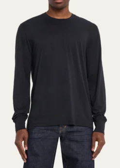 TOM FORDMen's Lyocell and Cotton Long-Sleeve T-Shirt