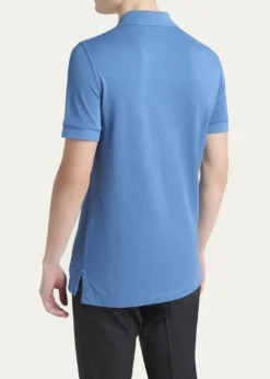 TOM FORDMen's Lyocell Pique Polo Shirt