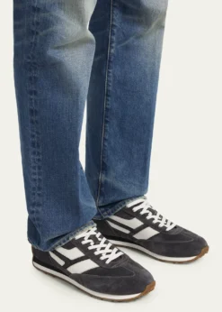 TOM FORDMen's Mick Suede and Leather Low-Top Sneakers