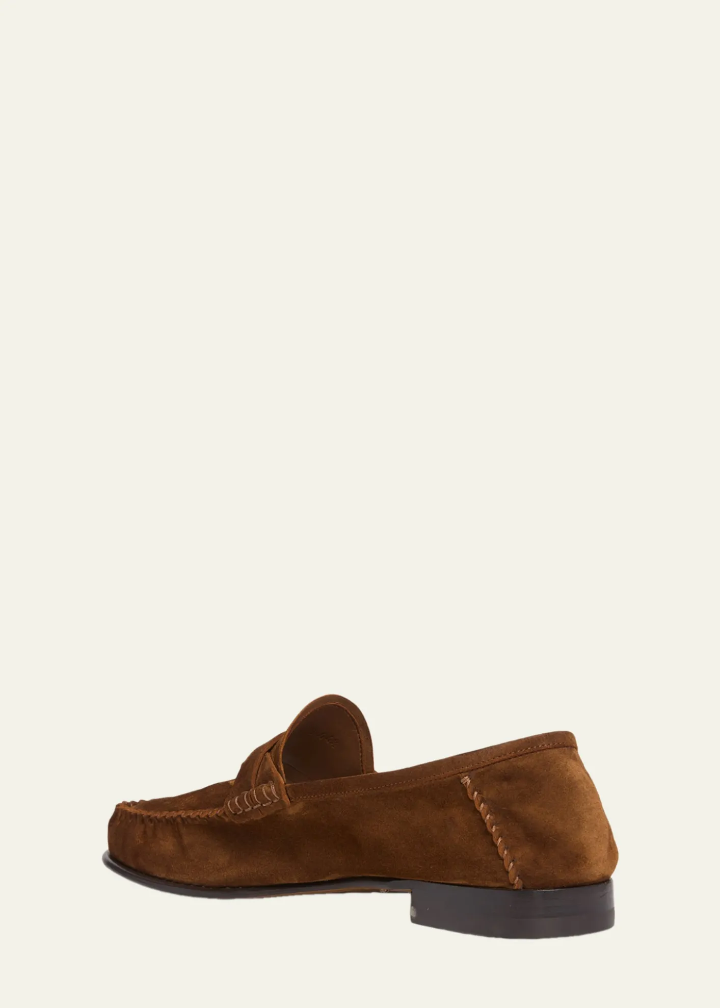 TOM FORDMen's Ripley Suede Twist-Strap Loafers