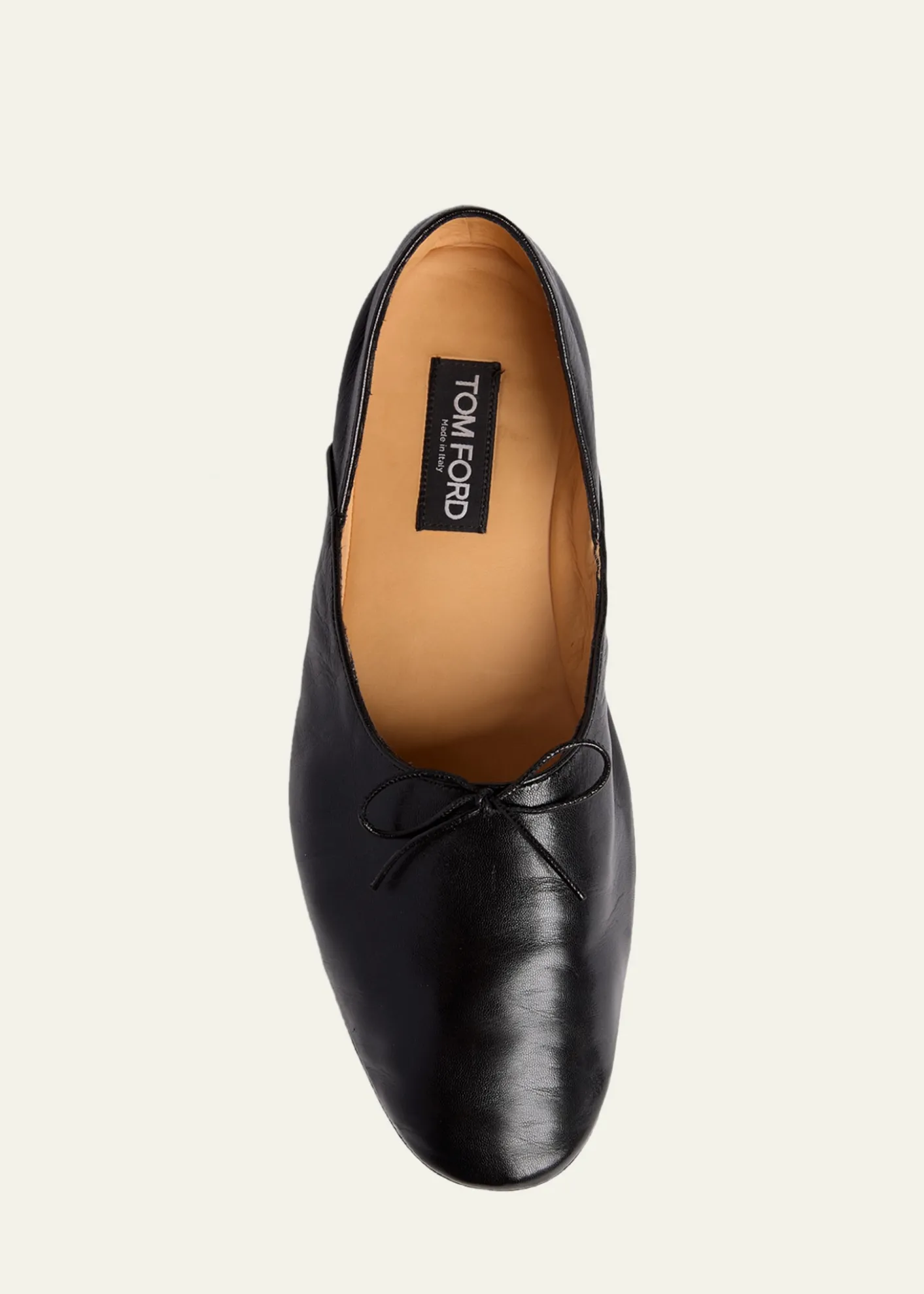 TOM FORDMen's Rudolf Leather Ballerina Flats
