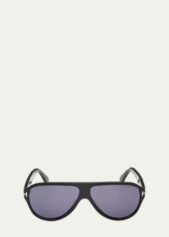 TOM FORDMen's Samuele 02 61mm Acetate Aviator Sunglasses