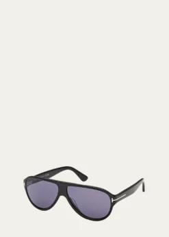 TOM FORDMen's Samuele 02 61mm Acetate Aviator Sunglasses