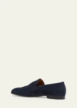 TOM FORDMen's Sean Suede Penny Loafers
