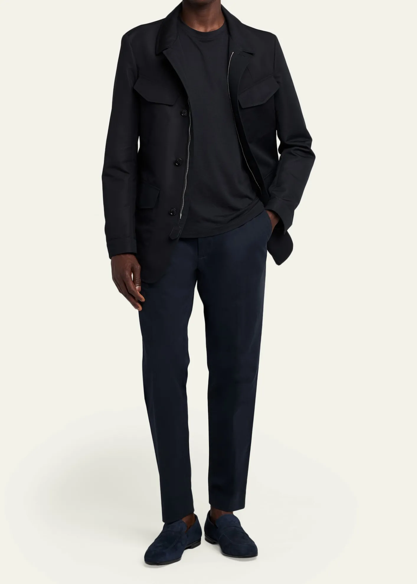 TOM FORDMen's Sean Suede Penny Loafers