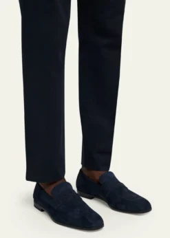 TOM FORDMen's Sean Suede Penny Loafers