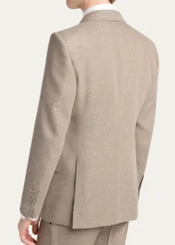 TOM FORDMen's Sequin Boucle Peak Lapel Sport Coat