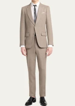 TOM FORDMen's Sequin Boucle Peak Lapel Sport Coat