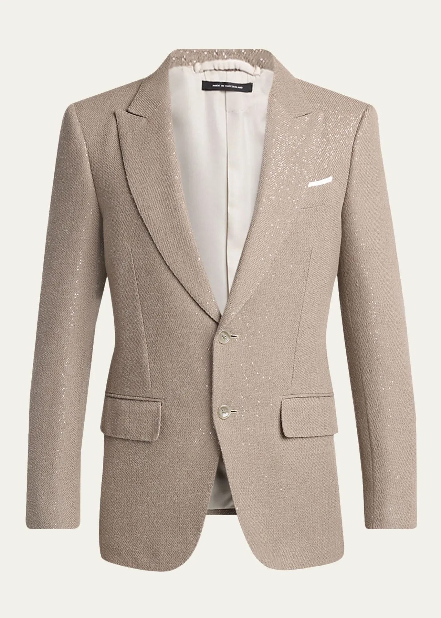 TOM FORDMen's Sequin Boucle Peak Lapel Sport Coat