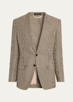 TOM FORDMen's Shelton Pied de Poule Single-Breasted Sport Coat