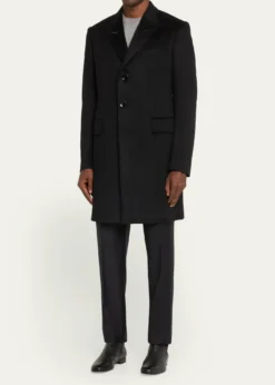 TOM FORDMen's Solid Cashmere Overcoat