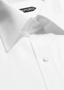 TOM FORDMen's Solid Cotton Dress Shirt