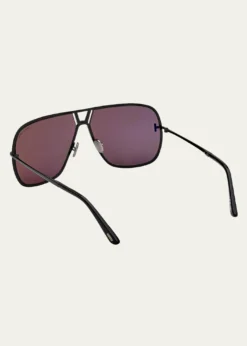 TOM FORDMen's Stavros Acetate Square Sunglasses
