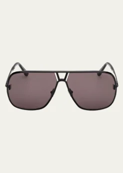 TOM FORDMen's Stavros Acetate Square Sunglasses