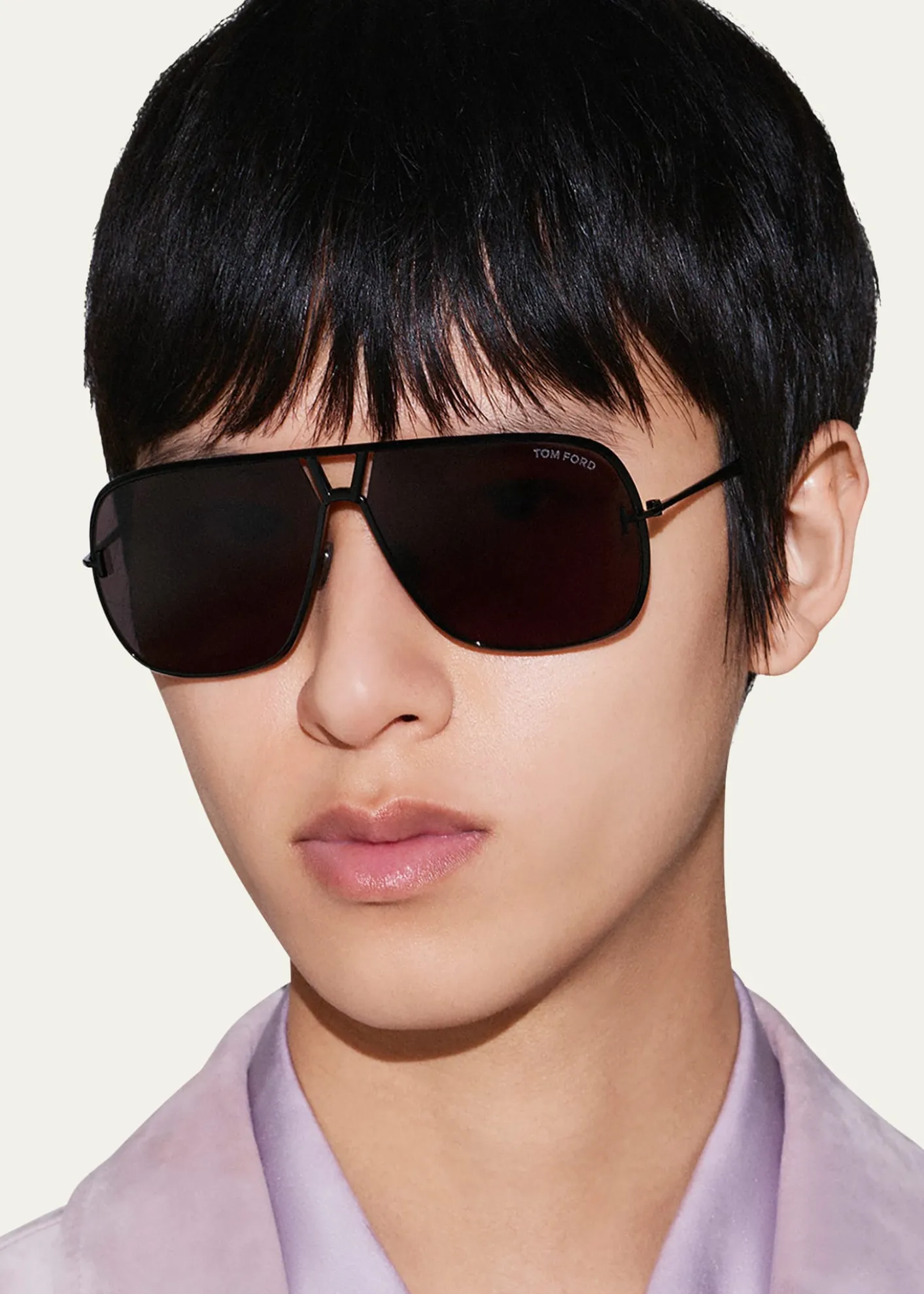 TOM FORDMen's Stavros Acetate Square Sunglasses