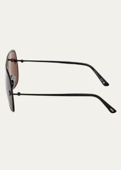 TOM FORDMen's Stavros Acetate Square Sunglasses