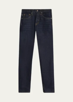TOM FORDMen's Stretch Selvedge Denim Straight-Leg Jeans