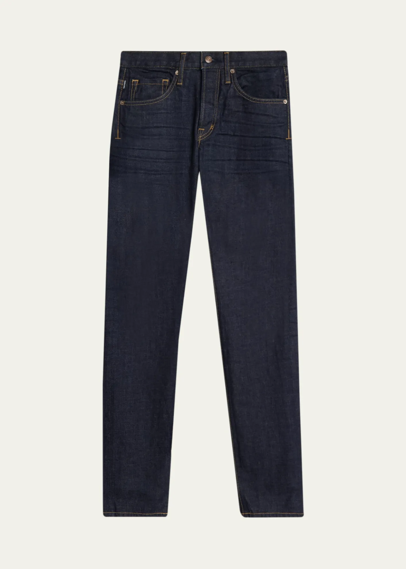 TOM FORDMen's Stretch Selvedge Denim Straight-Leg Jeans