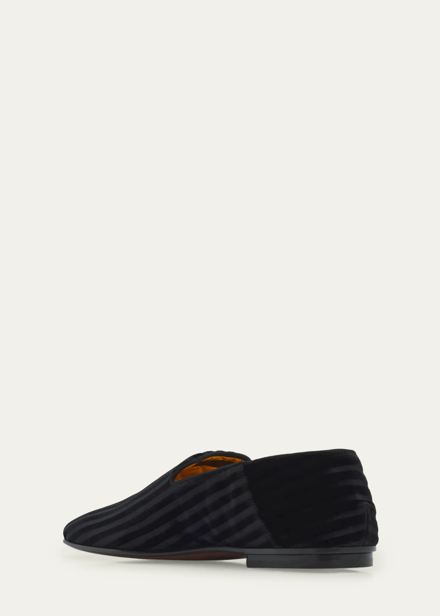 TOM FORDMen's Striped Velvet Loafers