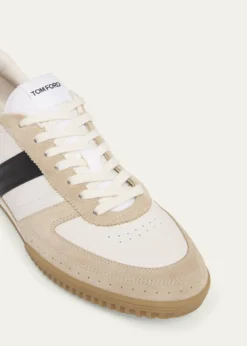 TOM FORDMen's Terence Suede and Leather Low-Top Sneakers