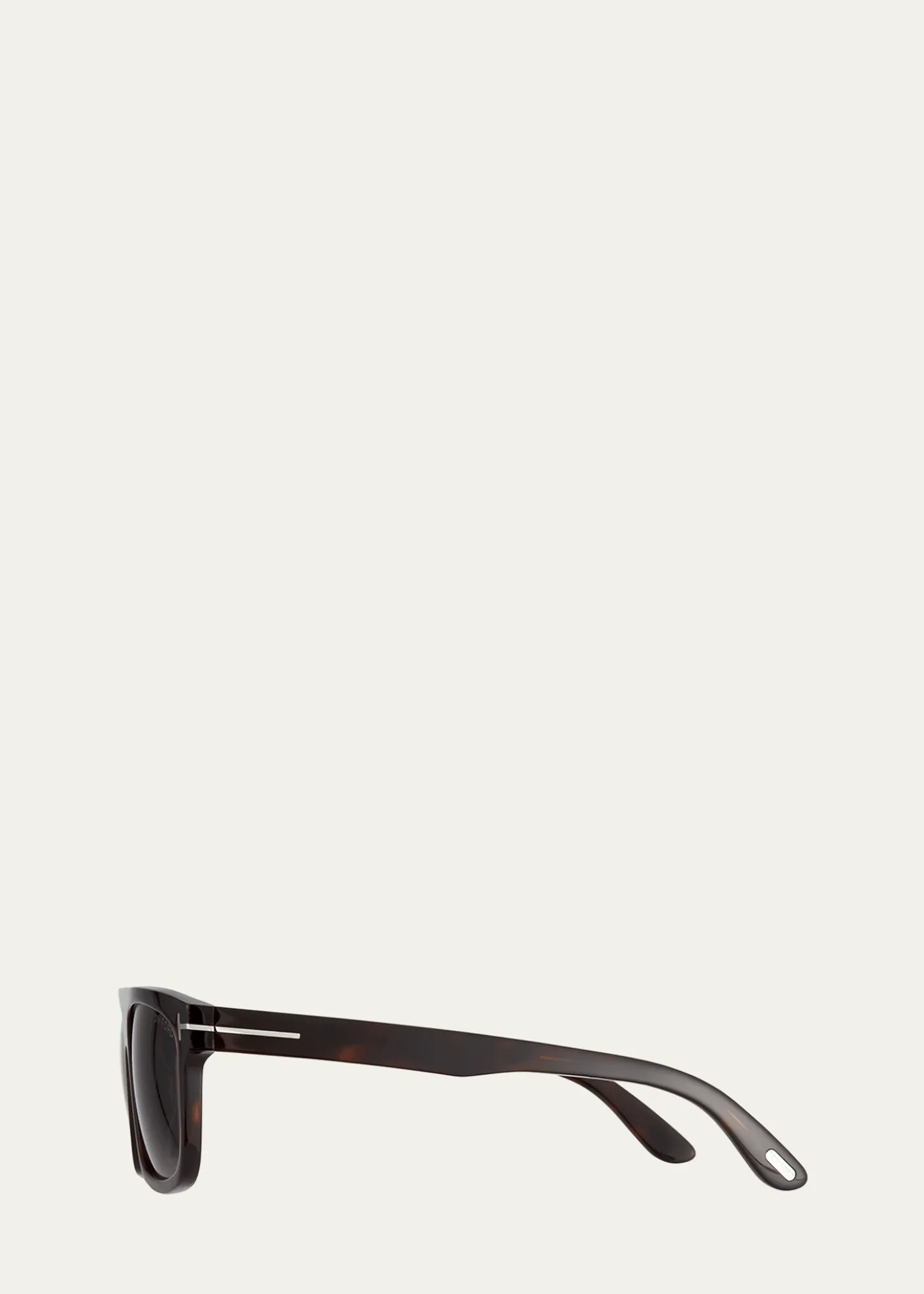 TOM FORDMen's Thick Square Acetate Sunglasses