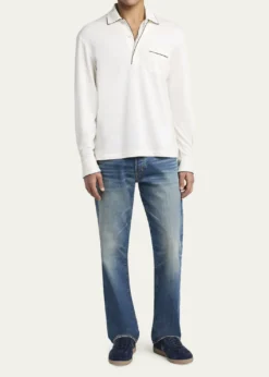 TOM FORDMen's T Suede and Leather-Trim Low-Top Sneakers