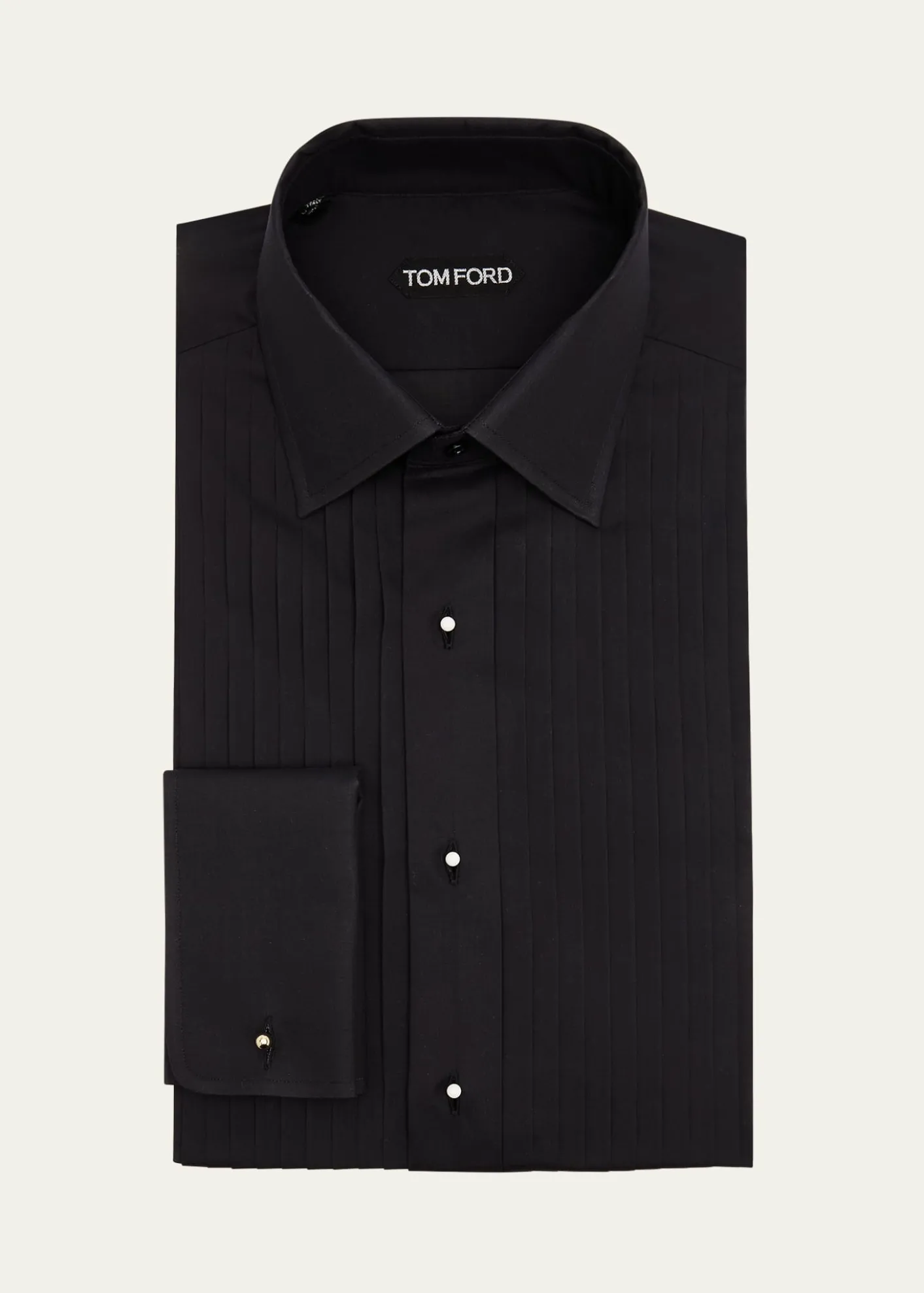 TOM FORDMen's Voile Plisse Pastron Dress Shirt