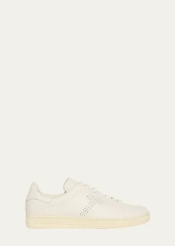 TOM FORDMen's Warwick Grained Leather Sneakers