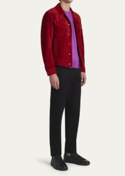 TOM FORDMen's Warwick Leather Sneakers