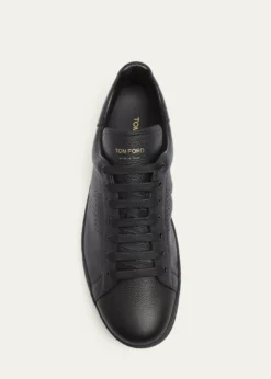 TOM FORDMen's Warwick Leather Sneakers