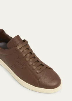 TOM FORDMen's Warwick Soft Grain Leather Sneakers